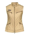 Visconf Woman Vest Beige Size 6 Silk