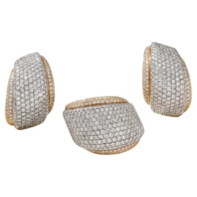 Pre-owned Visconti Giorgio  9 Carat Diamond Jewelry Set In Multi