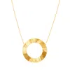 Visconti Women's Fabia Brushed Gold Ring Necklace In Gold
