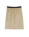 Vision Of Super Bermuda Beige Con Fiamme Ricamate
