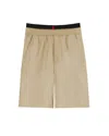Vision Of Super Bermuda Beige Con Fiamme Ricamate