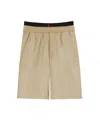 Vision Of Super Bermuda Beige Con Fiamme Ricamate