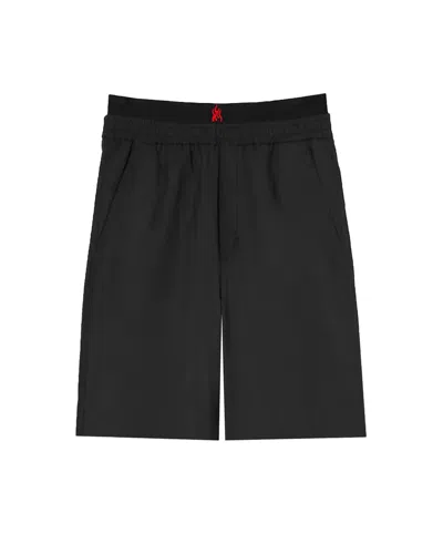 Vision Of Super Bermuda Nero Con Fiamme Ricamate