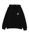 Vision Of Super Black Graphic Print Hoodie With Artistic Design In Black