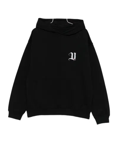 VISION OF SUPER BLACK HOODIE WITH ANGEL PRINT ON BACK