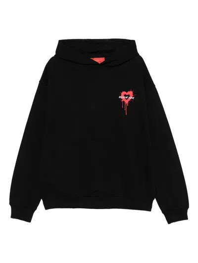 VISION OF SUPER Black sweatshirt with print VISION OF SUPER