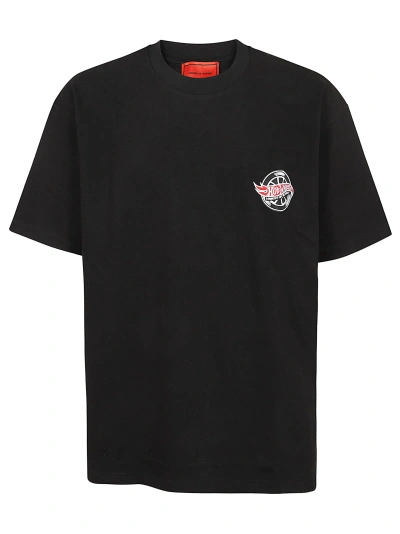 Vision Of Super Black T-shirt With Red Car Print