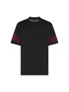 VISION OF SUPER VISION OF SUPER BLACK T-SHIRT WITH RED FLAMES