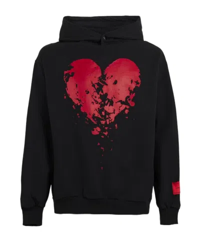 Vision Of Super Broken Heart Hoodie In Black