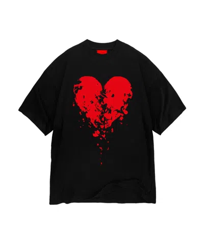 Vision Of Super Broken Heart T-shirt In Black