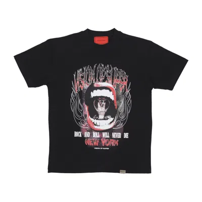 Vision Of Super Cobra Mouth Print Tee Black Men's T-shirt