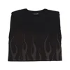 Vision Of Super Corrosive Flames Tee Black Women's T-shirt In Black
