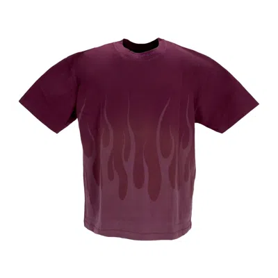 Vision Of Super Corrosive Flames Tee Grape Wine Men's T-shirt