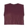 Vision Of Super Corrosive Flames Tee Grape Women's T-shirt In Grape