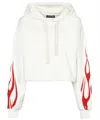 Vision Of Super Flame-print Hoodie In White