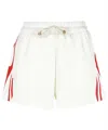 Vision Of Super Flame-print Elasticated-waistband Shorts In White