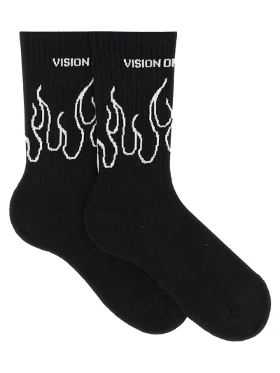 Vision Of Super Cotton Socks  In Black