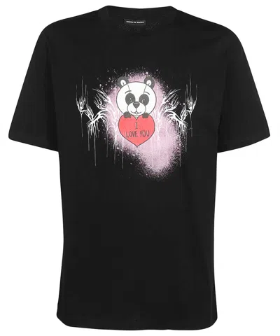 Vision Of Super Short-sleeved T-shirt In Black