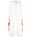 Vision Of Super Flame-print Elasticated-waistband Track Pants In White