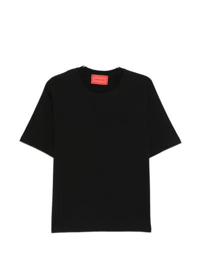 Vision Of Super Crew-neck Embossed T-shirt In Black