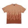 Vision Of Super Double Flame Tee Terracotta Men's T-shirt In Brown