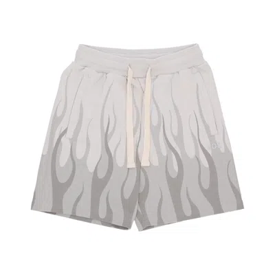 Vision Of Super Double Flames Shorts Men's Tracksuit Shorts Lunar Rock