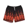 Vision Of Super Double Red Flame Costume In Black