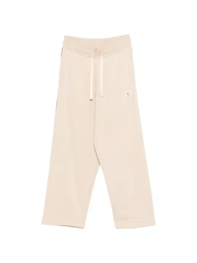 Vision Of Super Drawstring Stripe Track Pants In Brown
