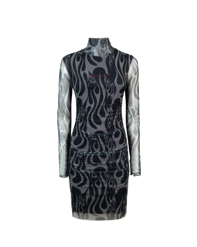 VISION OF SUPER DRESS WITH TRIBAL FLAMES