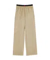 Vision Of Super Pantalone Beige Con Fiamme Ricamate