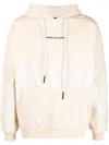 Vision Of Super Flame Graphic-print Cotton Hoodie In Neutrals