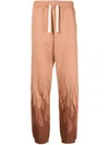Vision Of Super Flame-print Cotton Track Pants In Brown