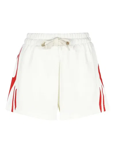VISION OF SUPER FLAME-PRINT ELASTICATED-WAISTBAND SHORTS