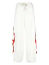 Vision Of Super Flame-print Elasticated-waistband Track Pants In White