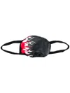 Vision Of Super Flame-print Face Mask In Black