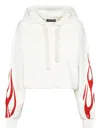 Vision Of Super Flame-print Hoodie In White