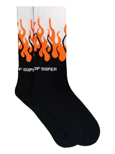VISION OF SUPER FLAME-PRINT SOCKS