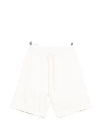 Vision Of Super Flame-embroidered Shorts In White