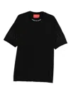 Vision Of Super Logo-embroidered T-shirt In Black