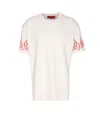 Vision Of Super Flame-embroidered Crew-neck T-shirt In Multi