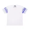 Vision Of Super Flames Tee Men's T-shirt Off White/blue In Off White/blue