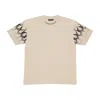 Vision Of Super Flames Tee Men's T-shirt Sand/black In Neutral