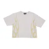 Vision Of Super Flames Tee Women's T-shirt Grey/off White In White