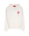 Vision Of Super Heart Print Hoodie In White
