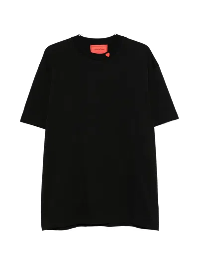 Vision Of Super Heart-detail T-shirt In Black
