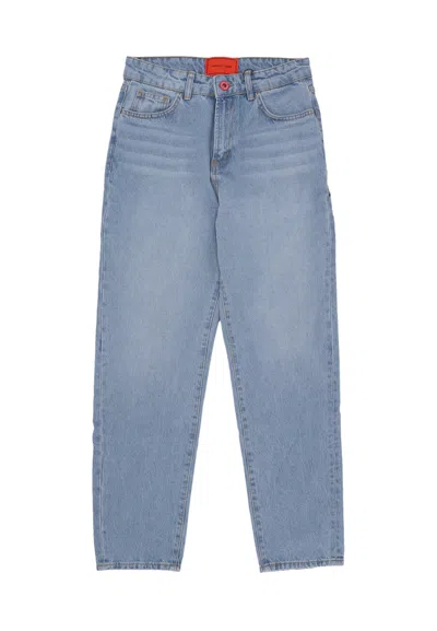 Vision Of Super Jeans Man Skull Print Denim Blue
