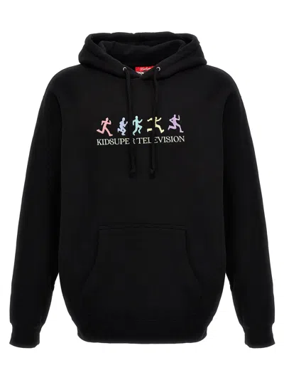 Vision Of Super Kidsuper Television Hoodie In Black