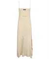Vision Of Super Flame-print Midi Dress In Neutral