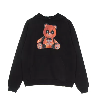 Vision Of Super Lightweight Hooded Sweatshirt For Men Pandy Print Hoodie In Black