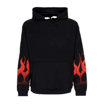 Vision Of Super Lightweight Hoodie Men's Flames Hoodie Black/red